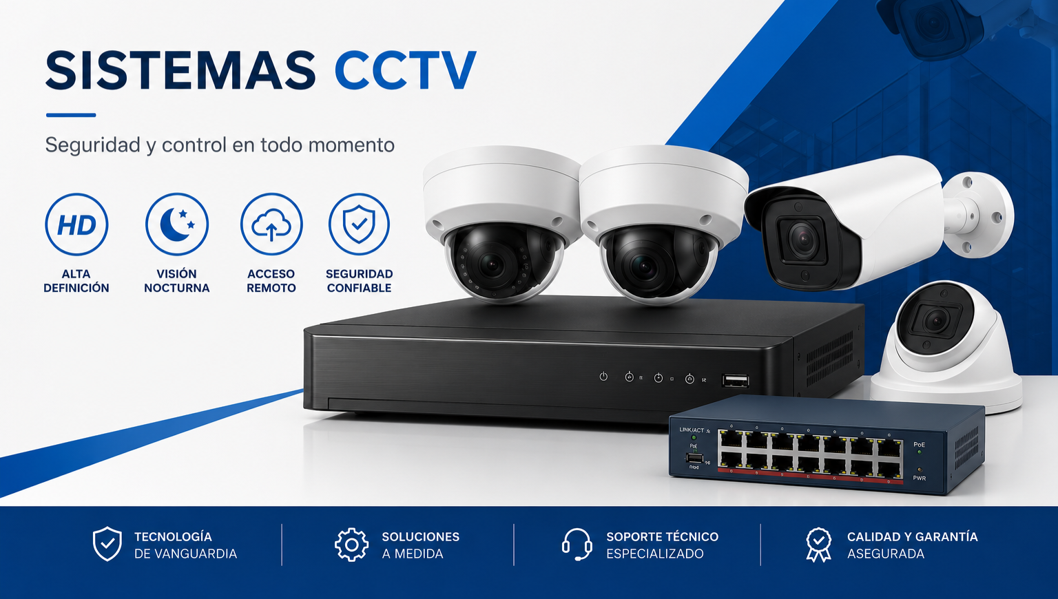 Cámaras de seguridad analógicas e IP
